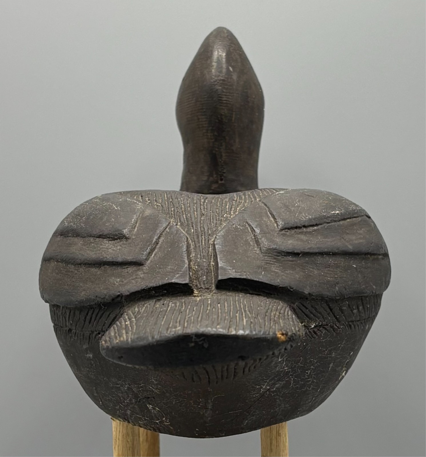 *QUEBEC* ORIGINAL PAINT BLACK DUCK VINTAGE DECOY DUCK *RAISED WING & FTHR CARVNG