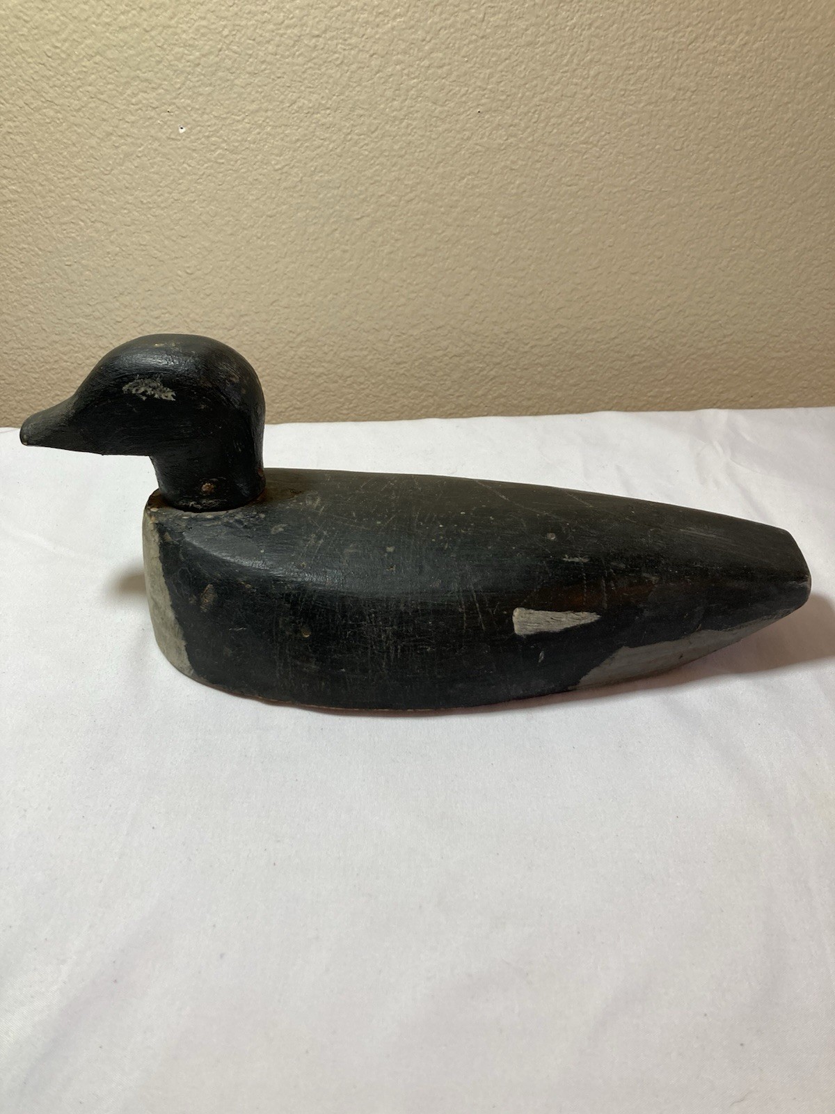 Vintage Wood Duck Decoy Old Antique Primitive Mancave Decor Rustic Hand Made