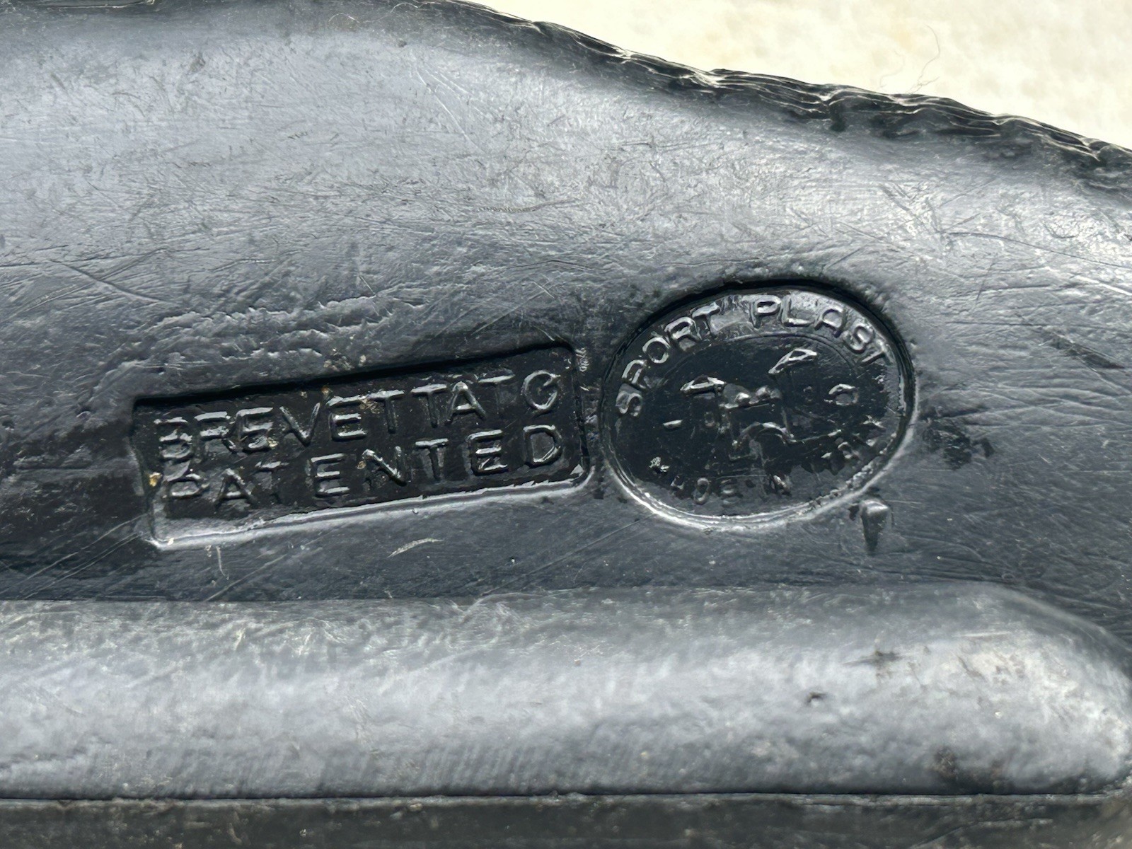 Vintage Brevetteto Carry Lite Plastic Duck Decoy Black Made In Italy