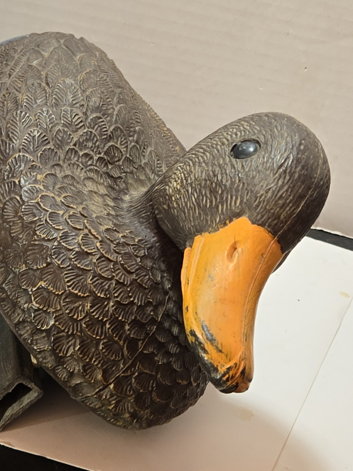 Lot Of 2 VNTG Flambeau Plastic Duck Decoys Hens 1980s Hunting Decorative USA