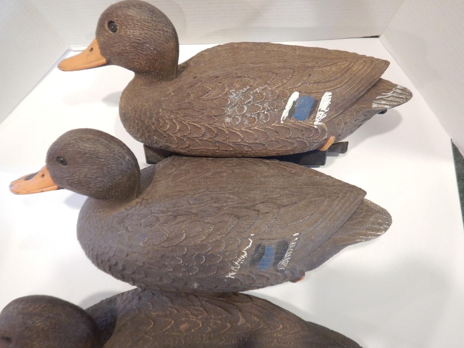 Vintage Flambeau Mallard Hen Duck Decoy Cabin Decor Lot of 3 USA (L26)