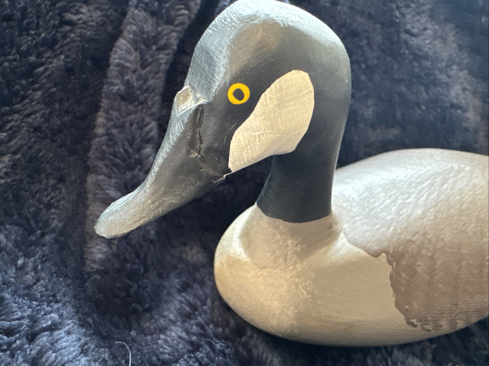 Vintage Charles Jobes Hand-Carved Miniature Goose Decoy Signed 1981 – HdG, MD