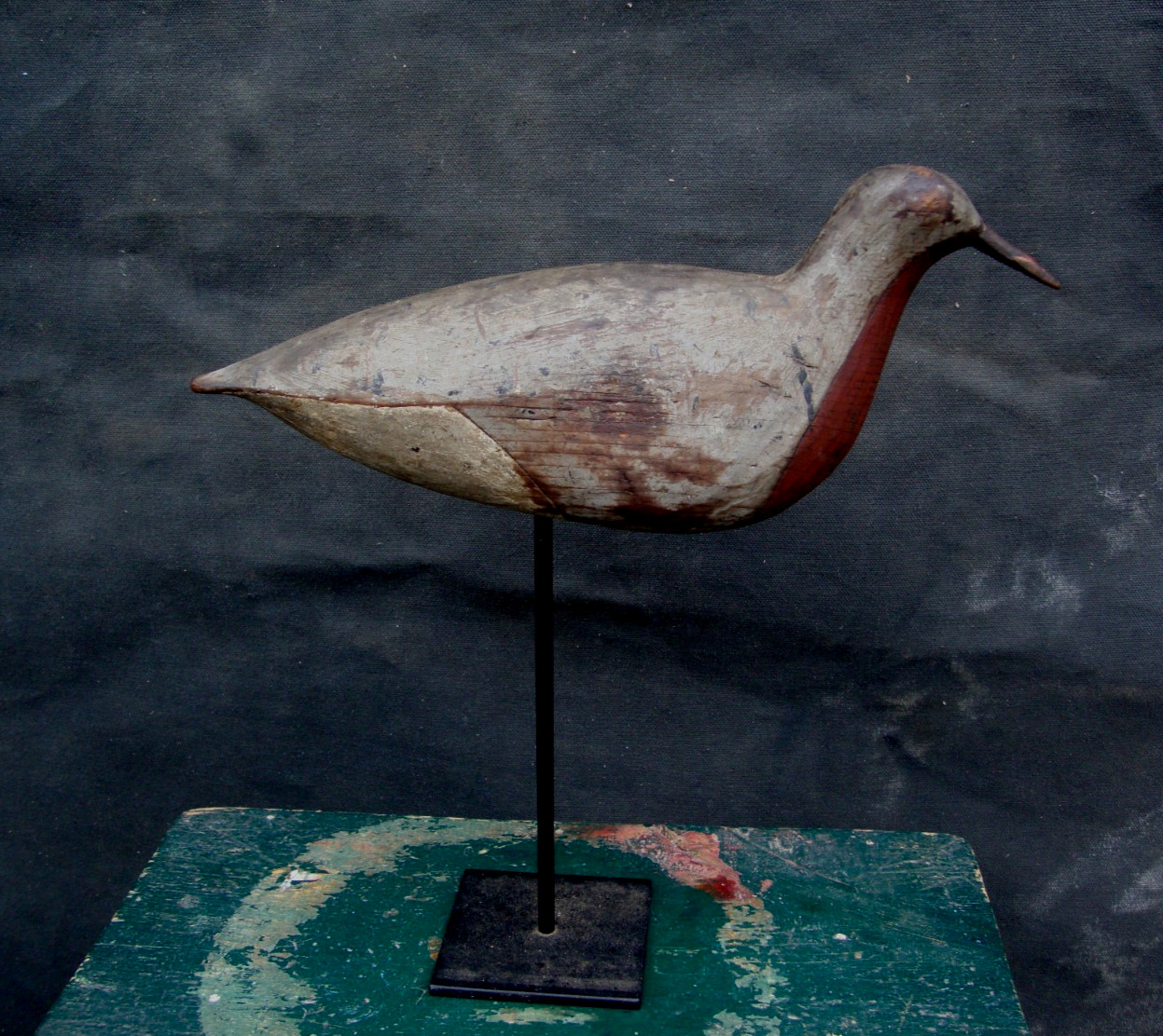 ANTIQUE SNIPE SHOREBIRD DECOY CAPT JONAS SPRAGUE BEACH HAVEN NEW JERSEY LURE