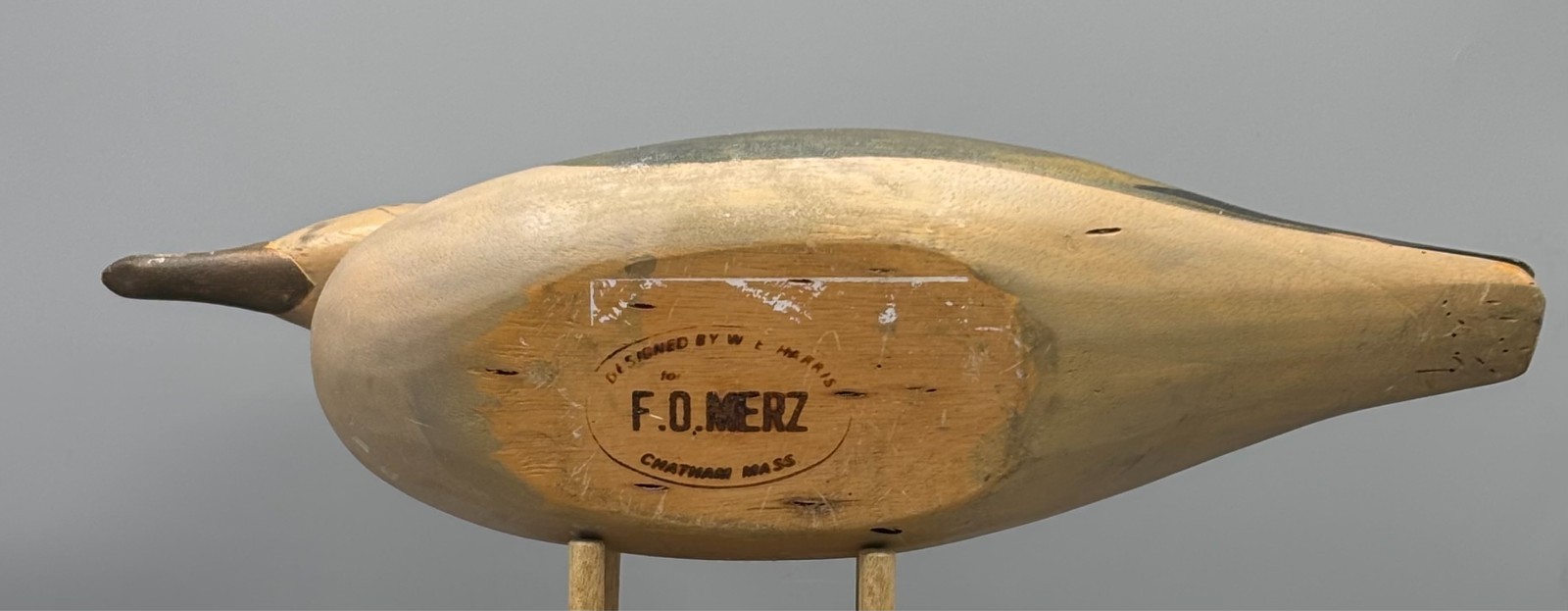 F. O. MERZ (CHATHAM, MASS) CONTEMPORARY SEAGULL DECOY BY W.E. HARRIS