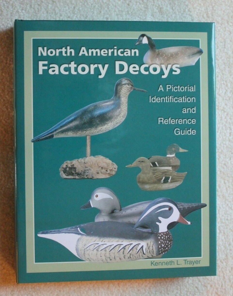 Hardback factory duck and shorebird decoy pictorial identification book
