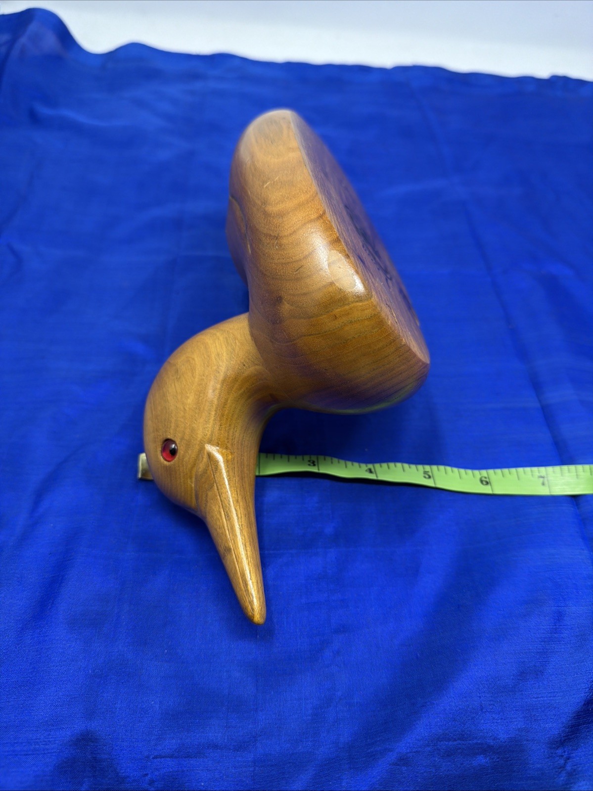 Loon Duck Decoy Hand Carved Inez Esse 1984 Wooden Bird Factory – Unpainted Blank