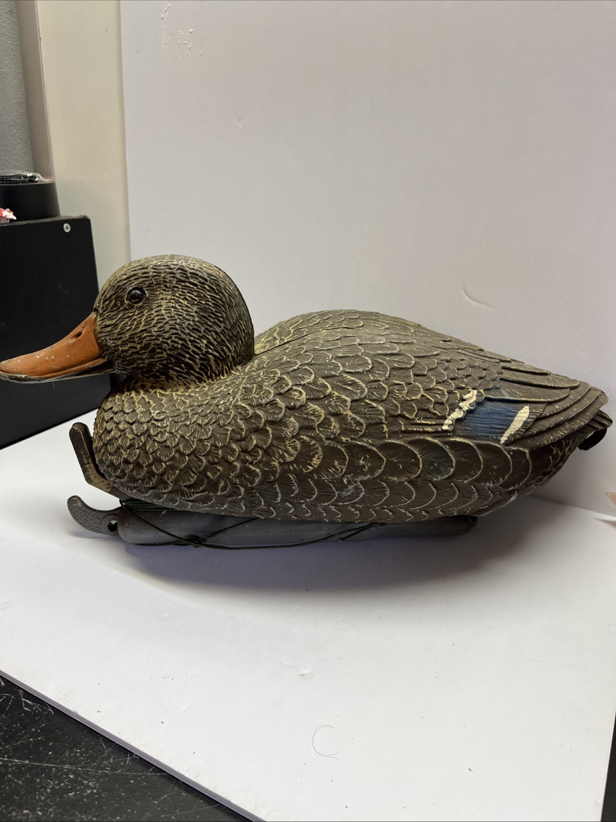 Vintage Mallard Duck Decoy Sport Plastic Carry Lite Made in Italy