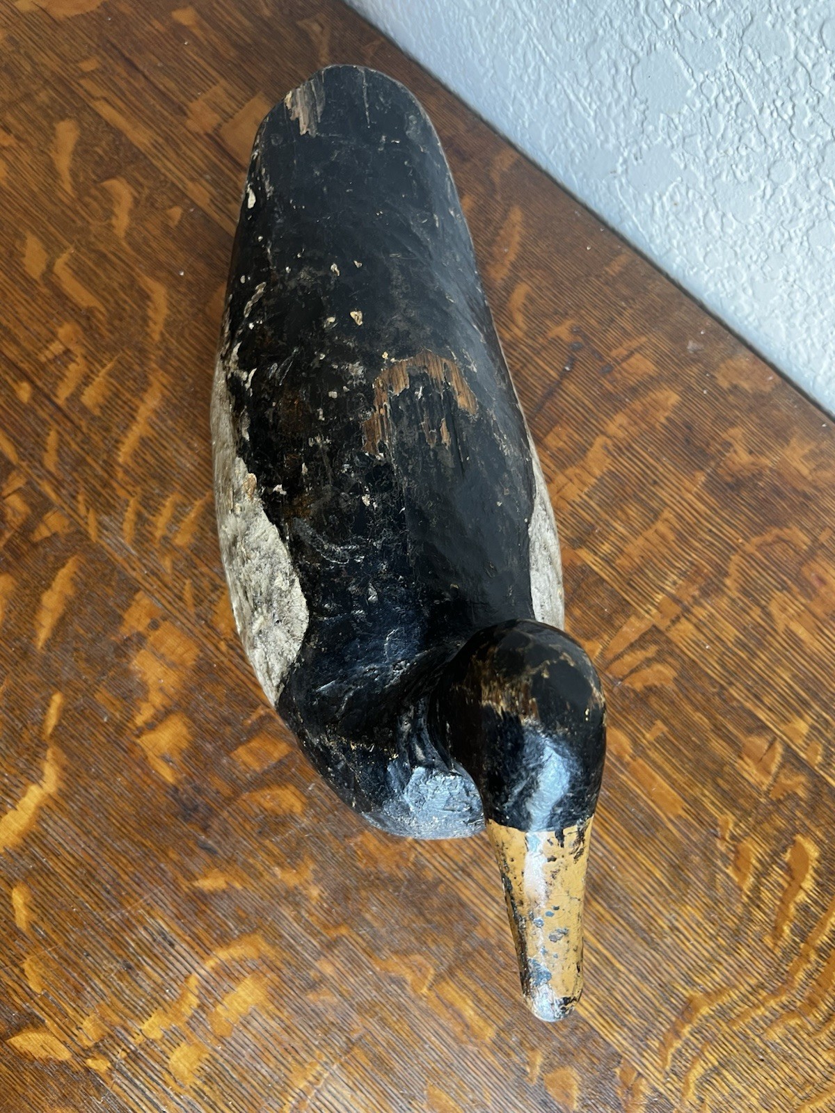 Antique Hand Carved Wood Duck Hunting Decoy Primitive Folk Art Gunning
