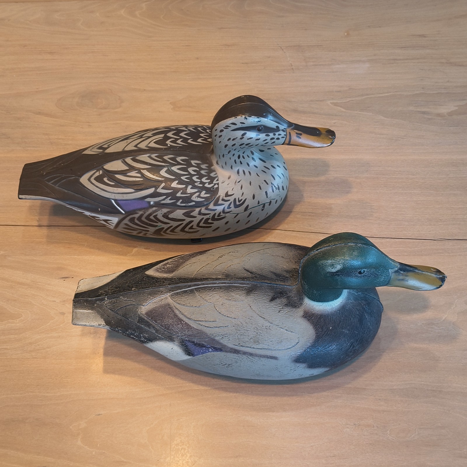 VICTOR Mallard Duck Decoy Male Female Pair Plastic VICTOR 1967