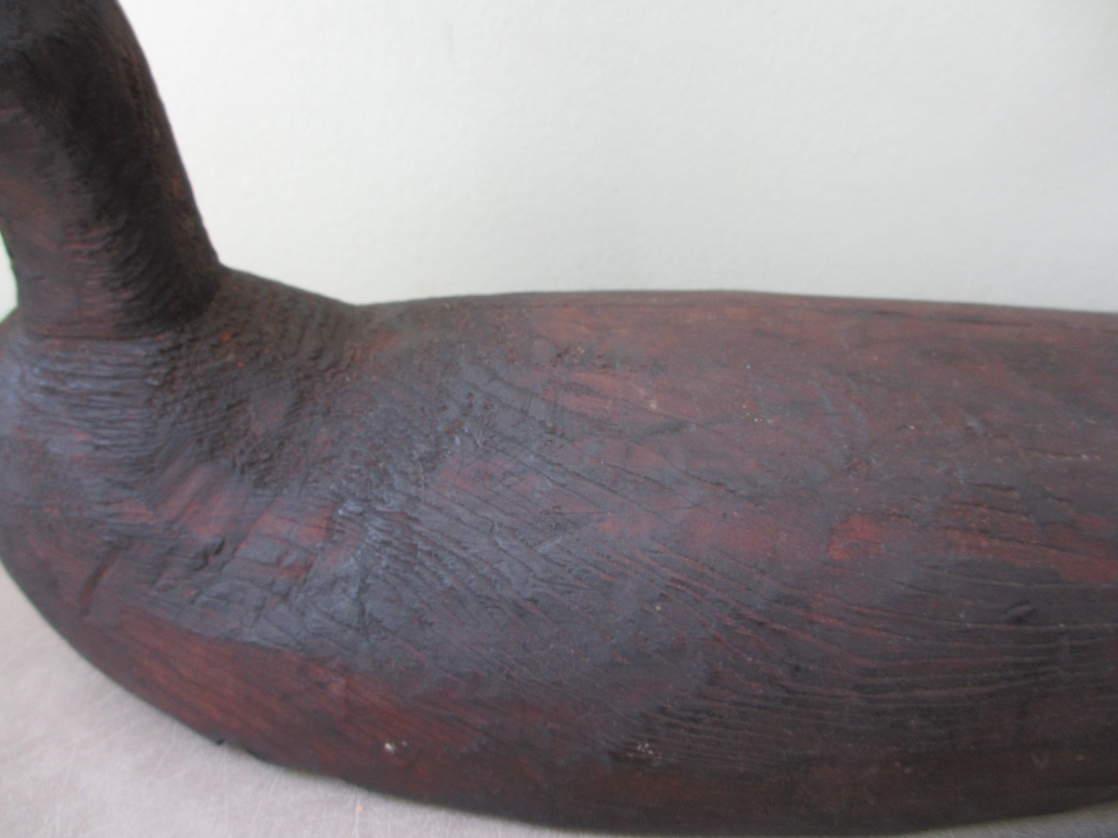 Antique MAINE Primitive Wood Duck Decoy Hand Carved Folk Art Working Bird