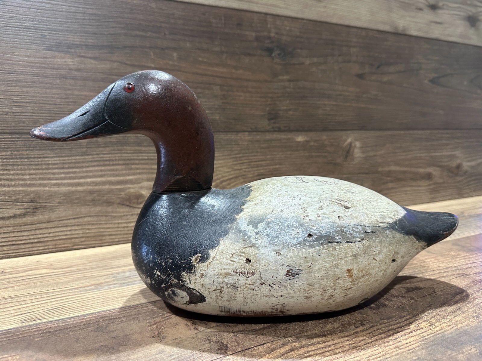 Antique Vintage Wood Duck Decoy **MASON** Canvasback Drake — CHESAPEAKE BAY