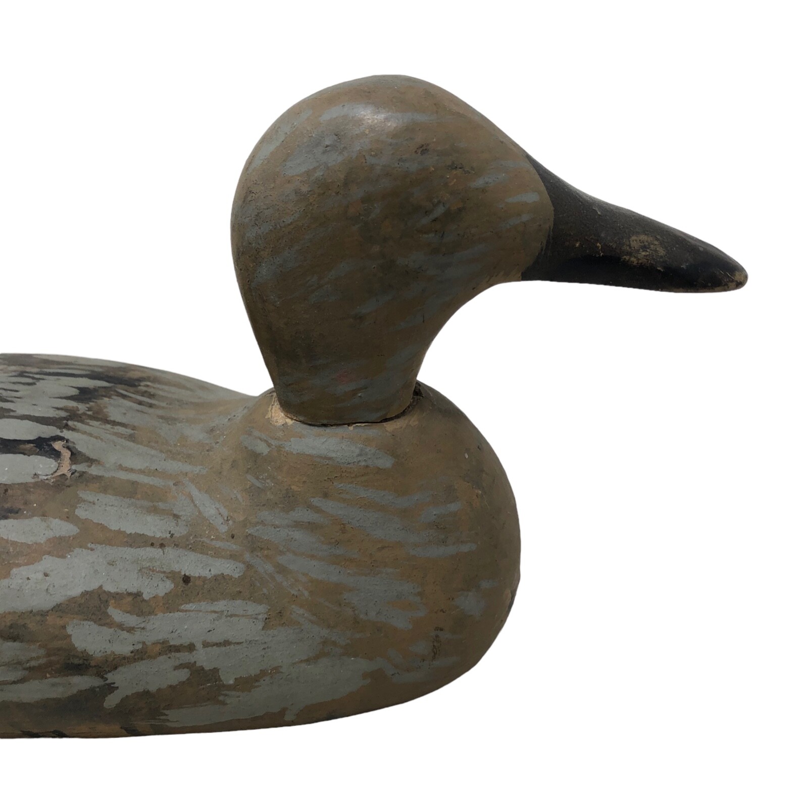 VTG Handpainted Gray Blind Duck Decoy Canvasback