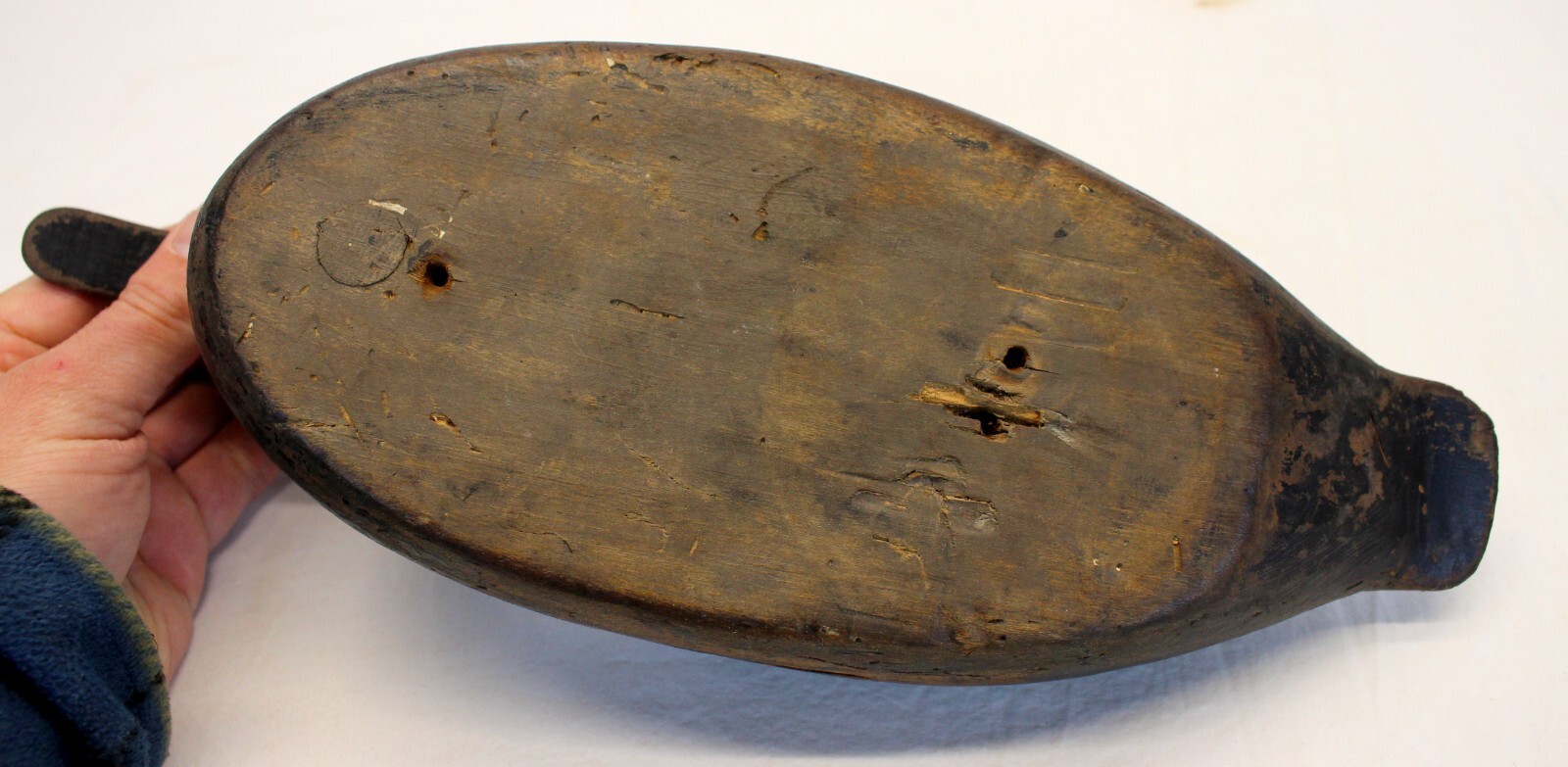 old WOODEN DUCK DECOY vintage antique Unsigned Collectible Hunting Bird Display