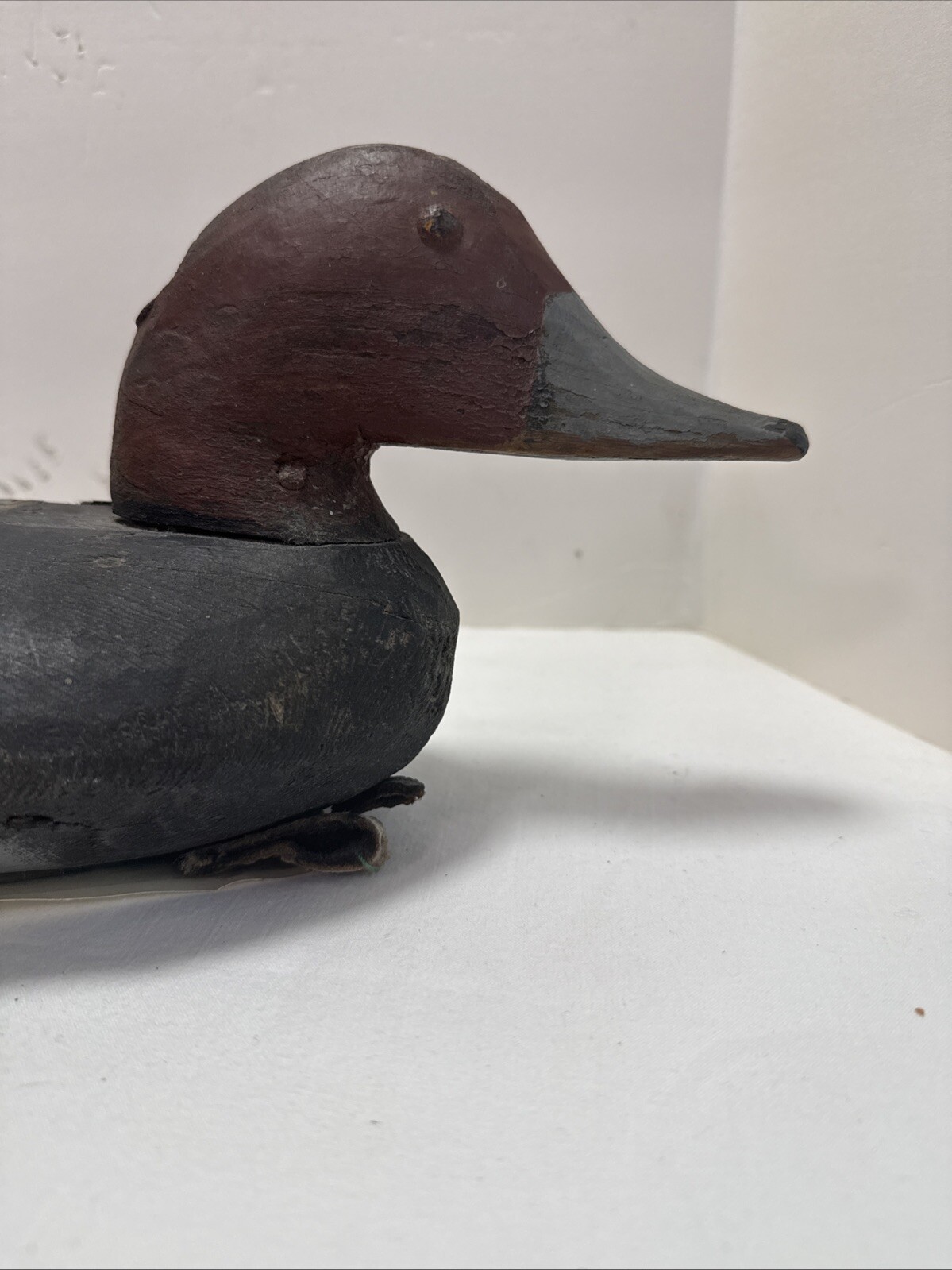 Maryland’s Duck Decoy. Redhead Drake. Chincoteague Virginia. Circa 1930