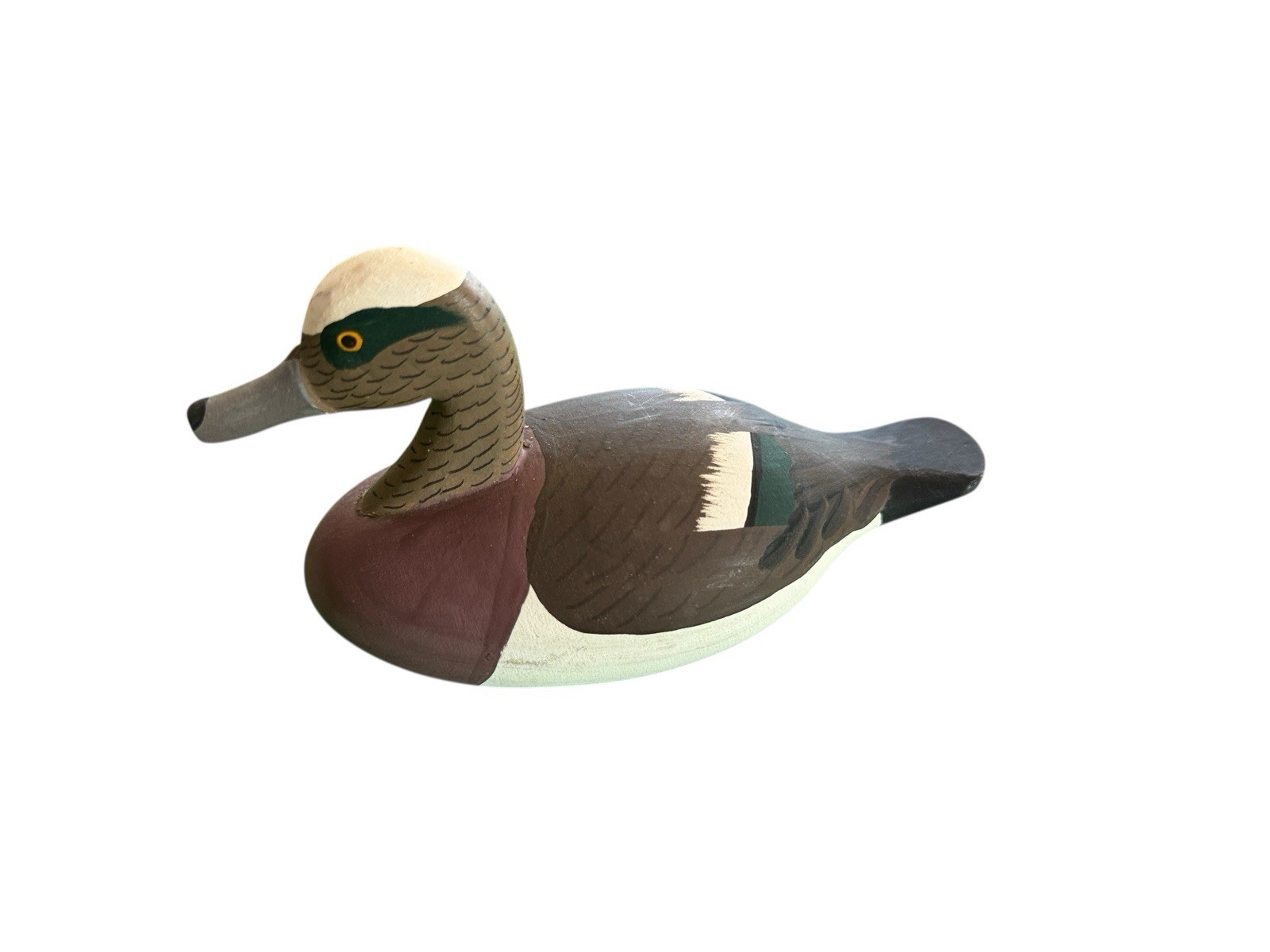VTG Rock Hall MD Miniature Widgeon Original Paint Jess Urie Duck Decoy Wooden