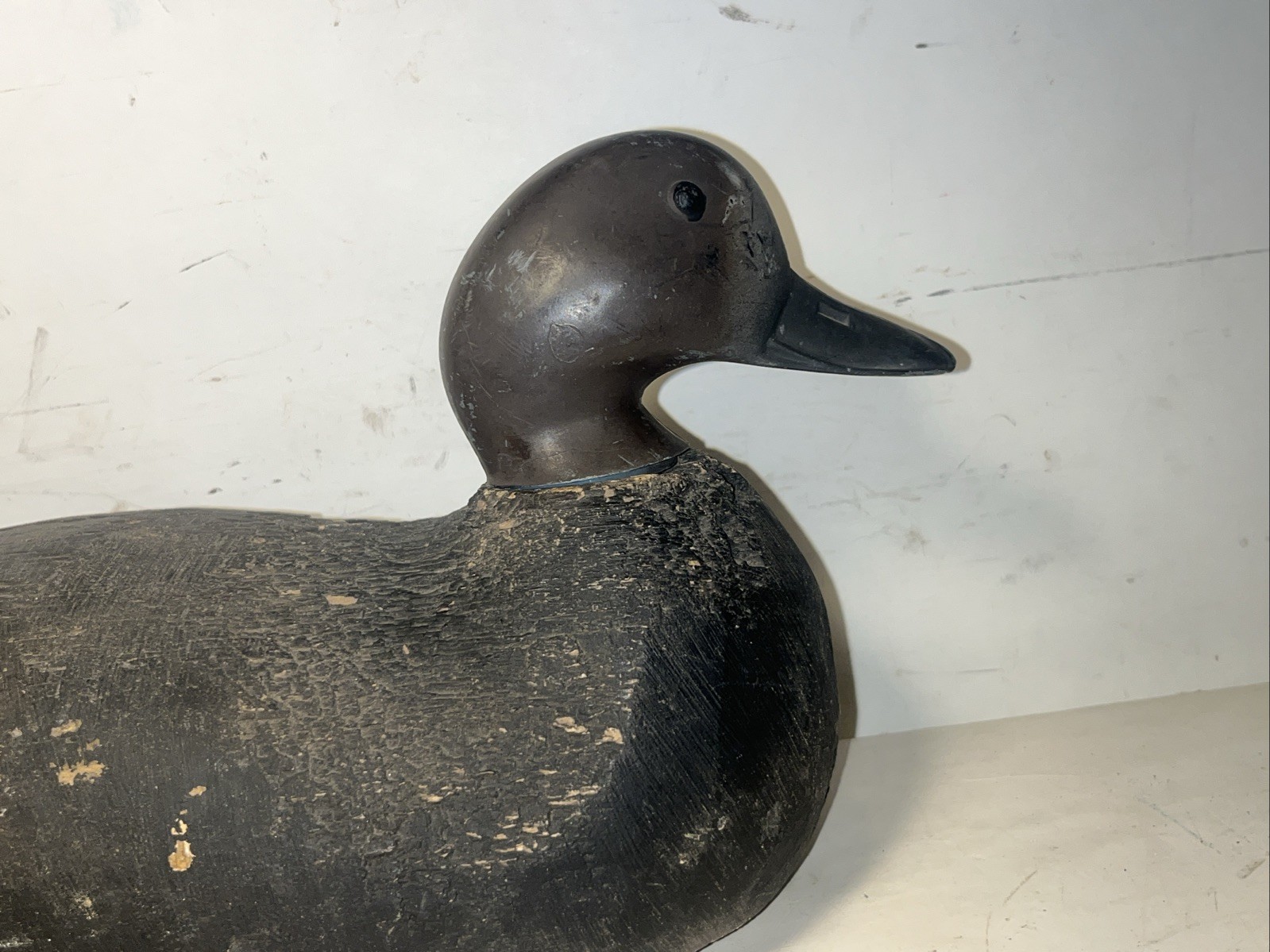 victor factory duck decoy tenite head vintage