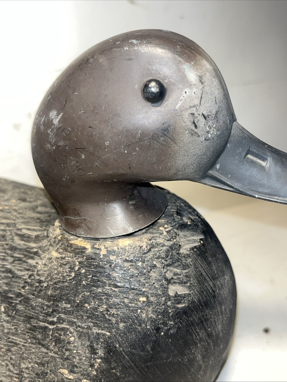 victor factory duck decoy tenite head vintage