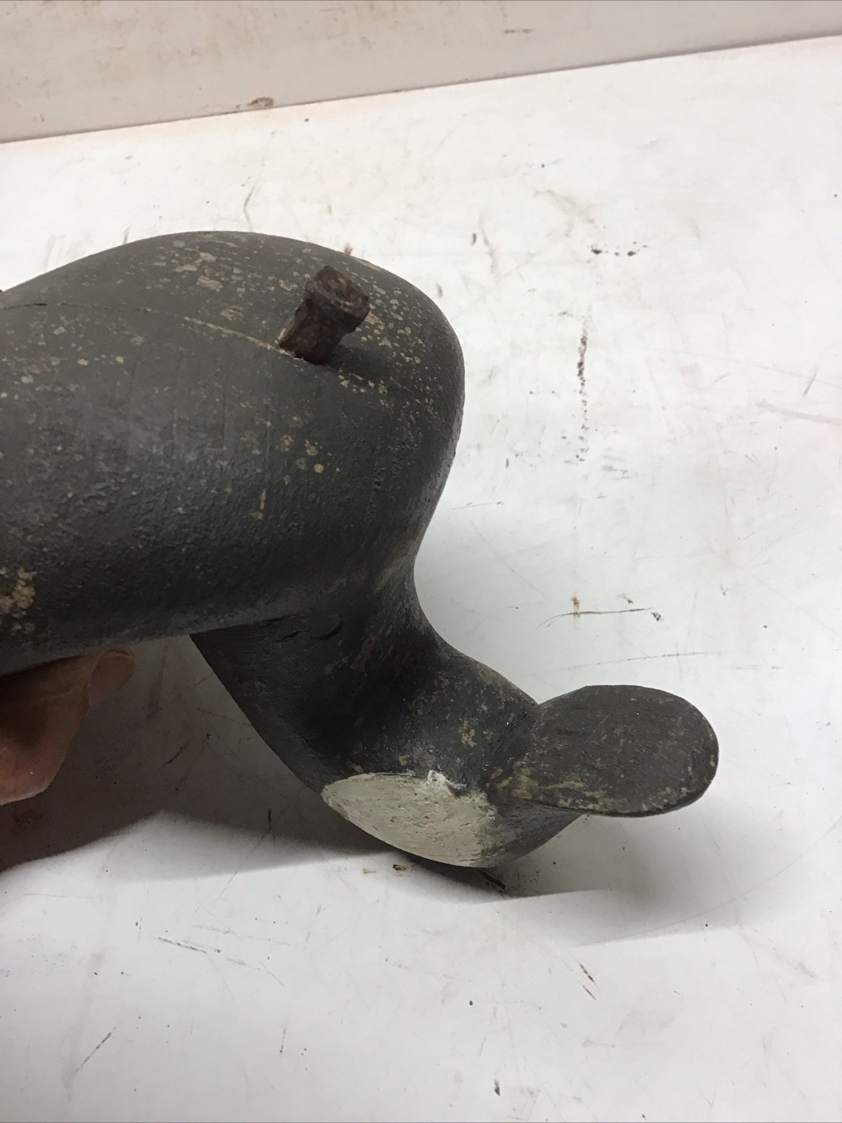Antique Wood Ruddy Duck Decoy Curtis Wayne Waterfield “CWW” 4.25” x 9.75” x 5”