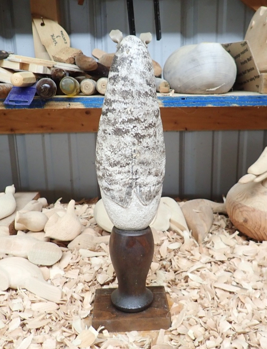 Hand Carved Wooden Owl