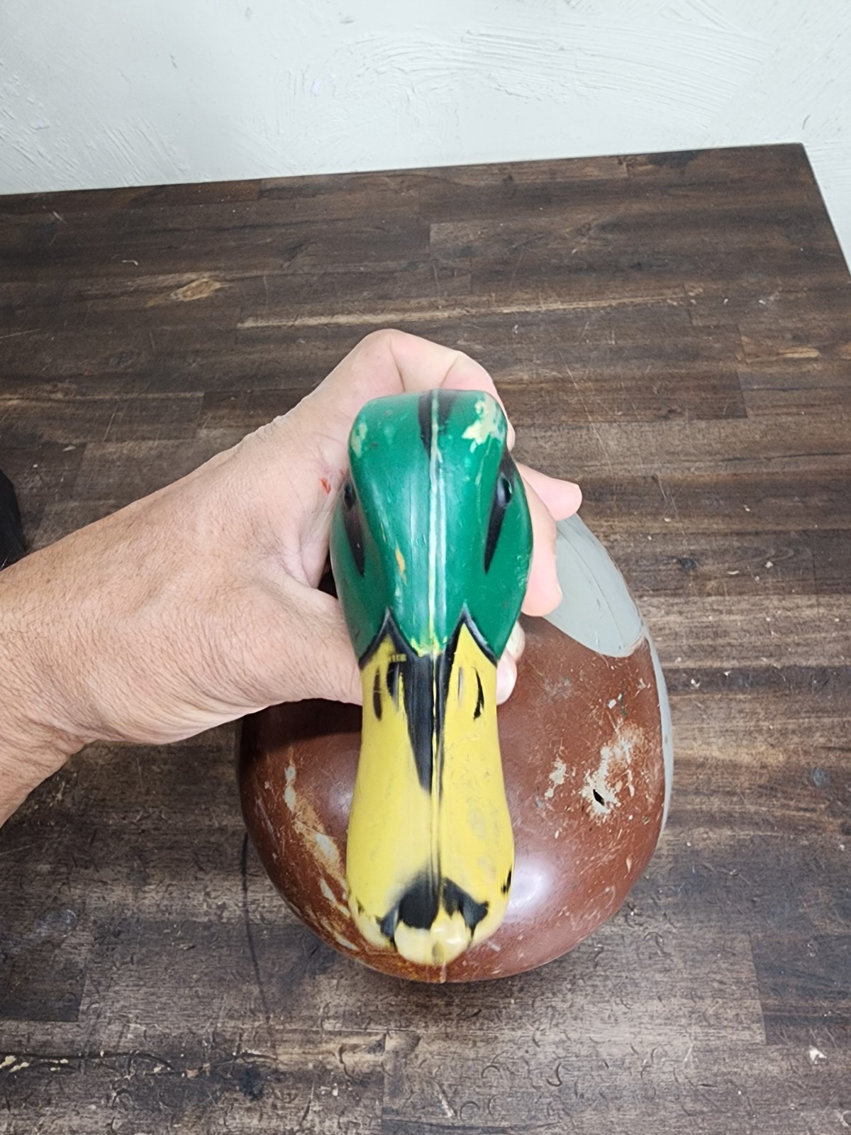 Vintage Duck Decoy Victor D9 1967 Mallard Drake by Woodstream Co. Plastic