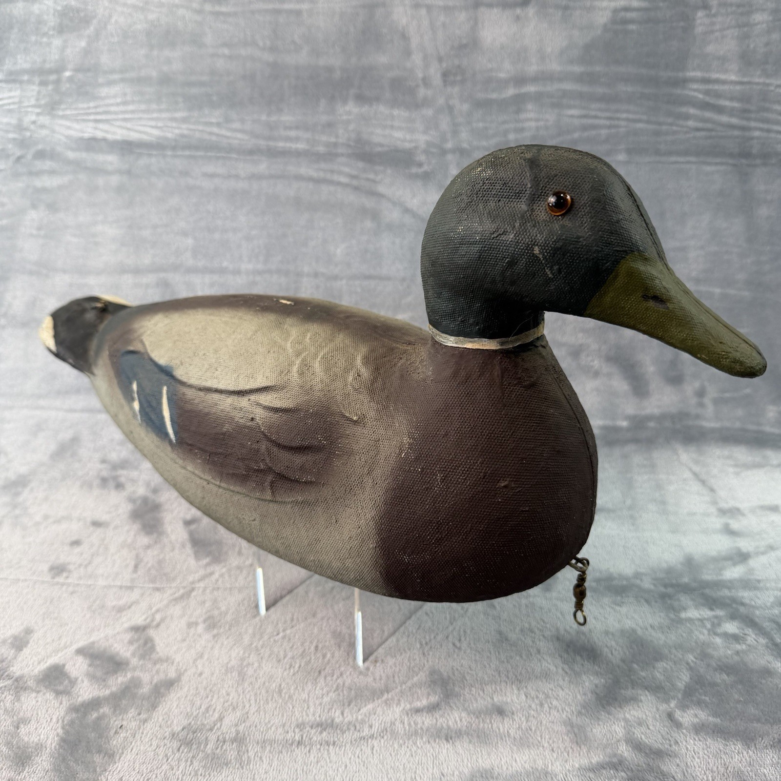 Vtg Victor Veri-Lite Mallard Drake Duck Decoy Animal Trap Co Paper Label B228