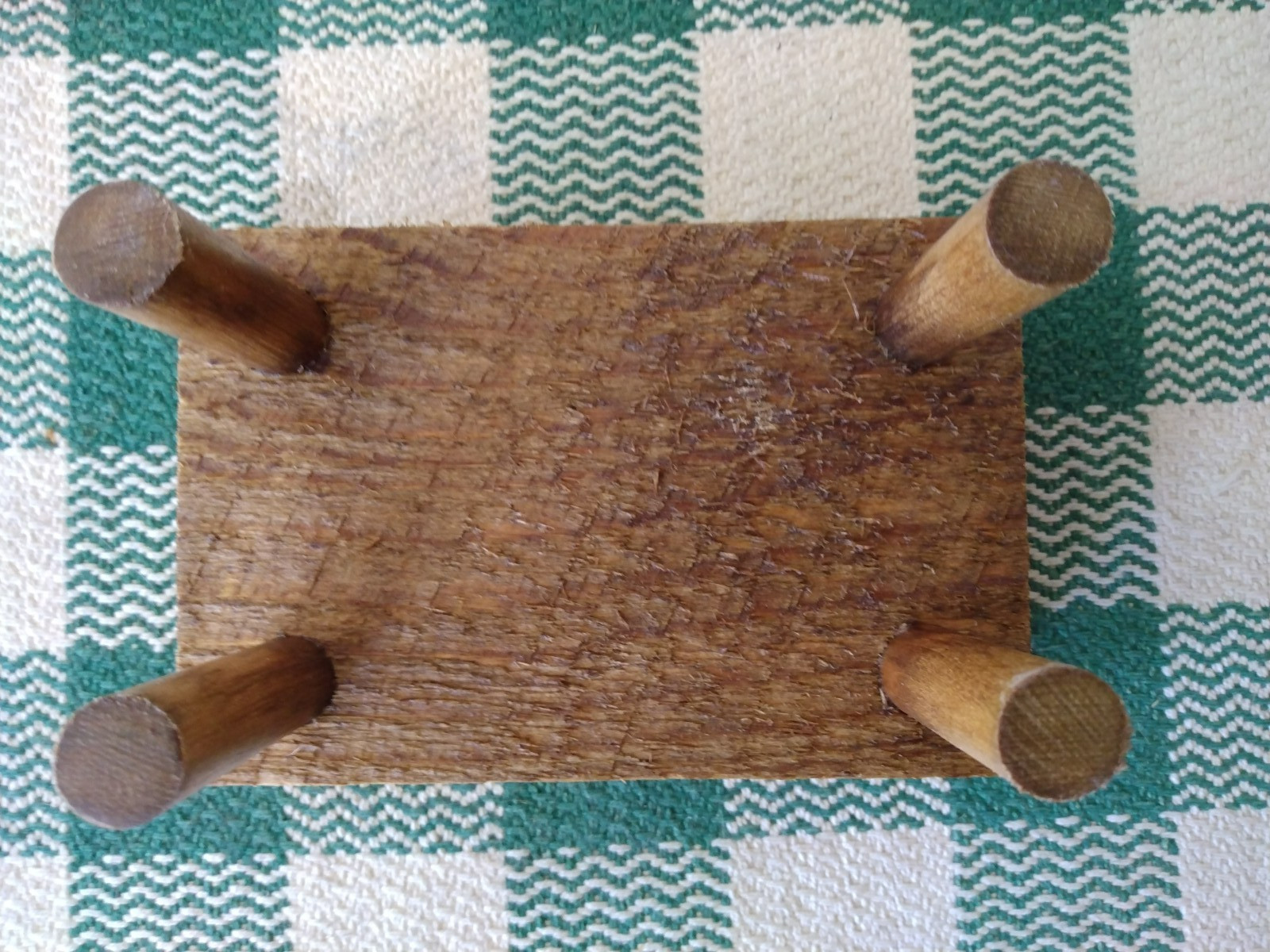 2 Large Rough cut Wood Hand Made Duck Decoy Stands