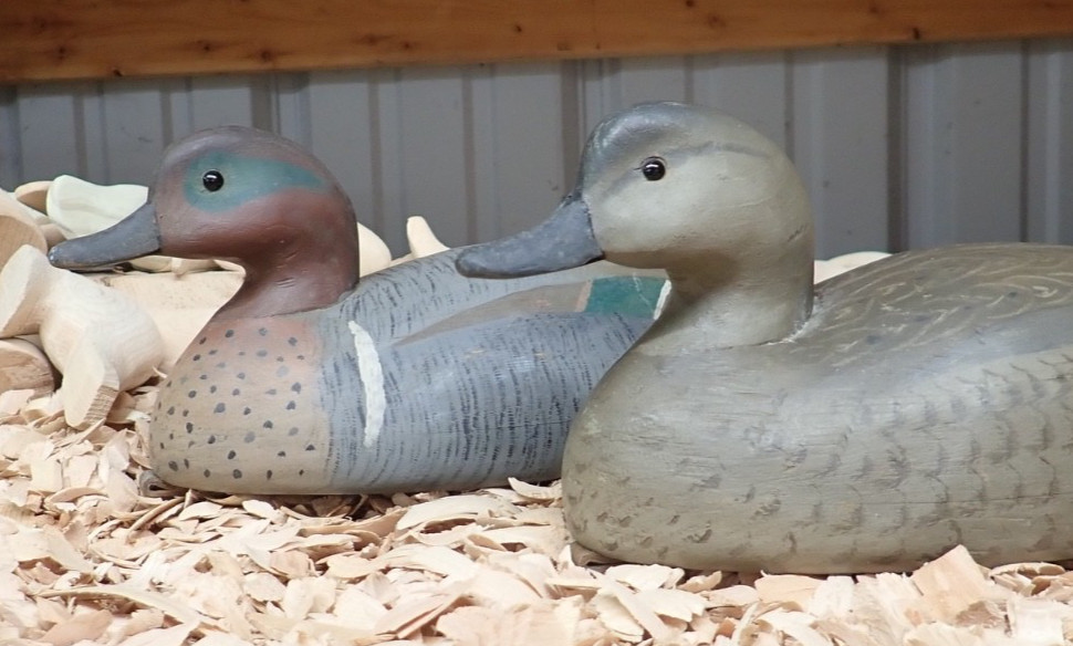 Bob Biddle (1937-2025) Media Pennsylvania Green Wing Teal Decoys
