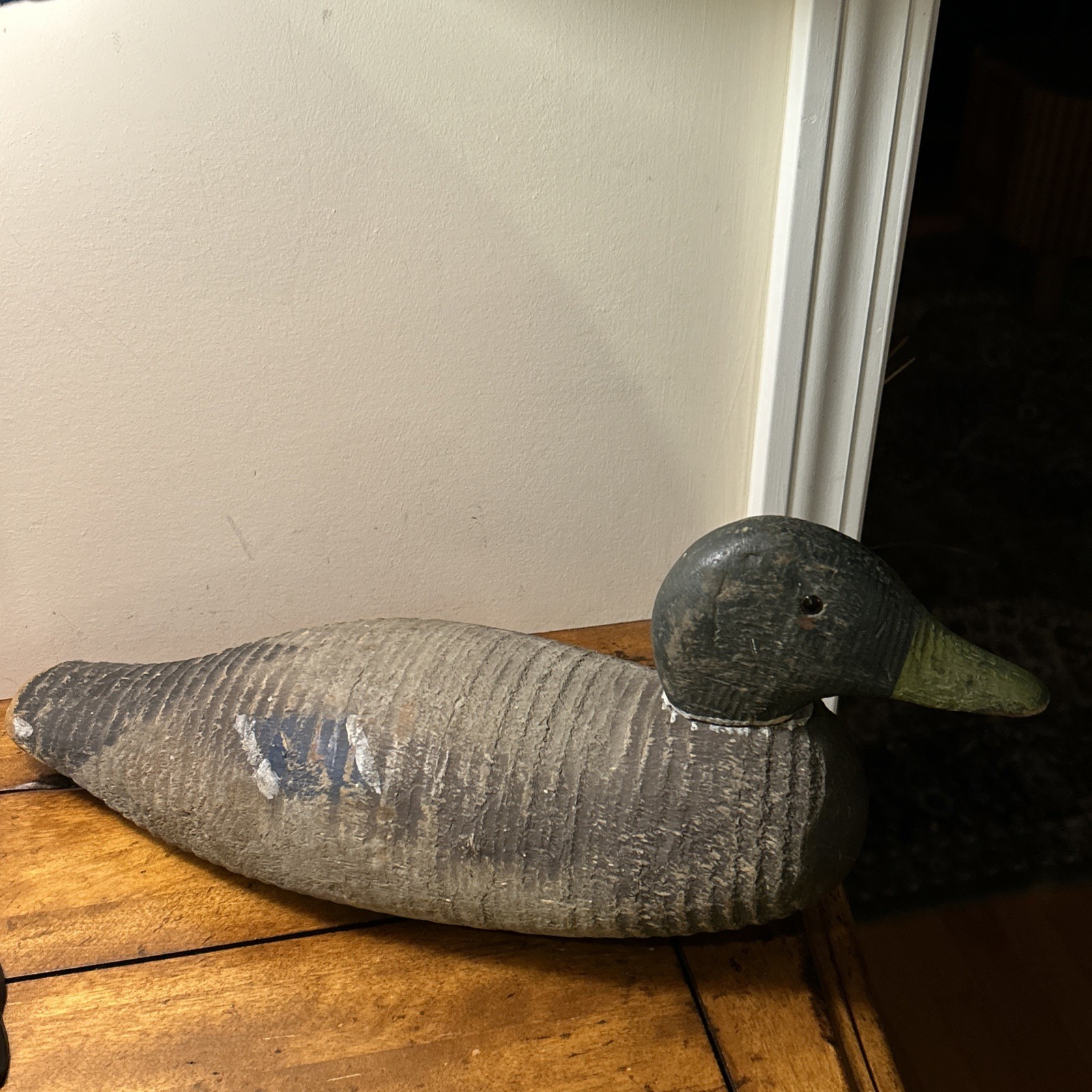 Animal Trap Victor Duck Decoy Factory Bird Duck decoy Glass eyes Vintage