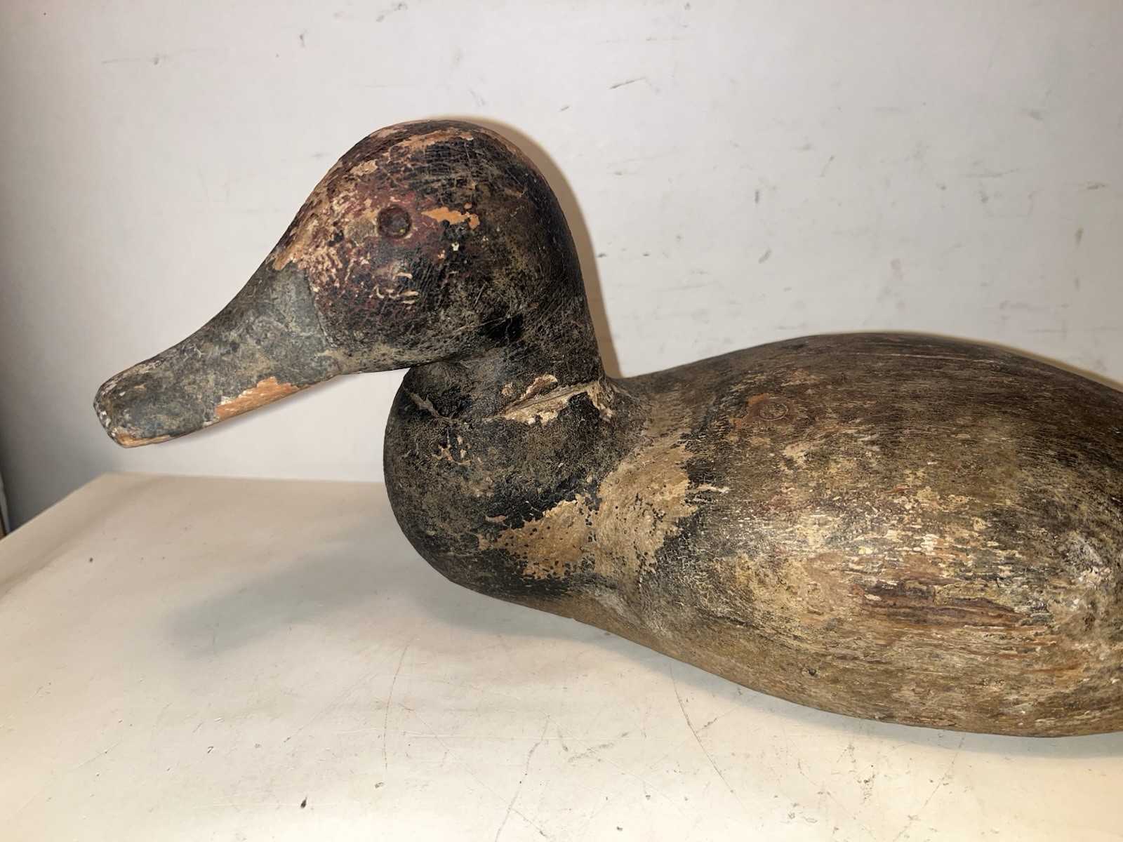 redhead drake duck decoy antique upper chesapeake maryland
