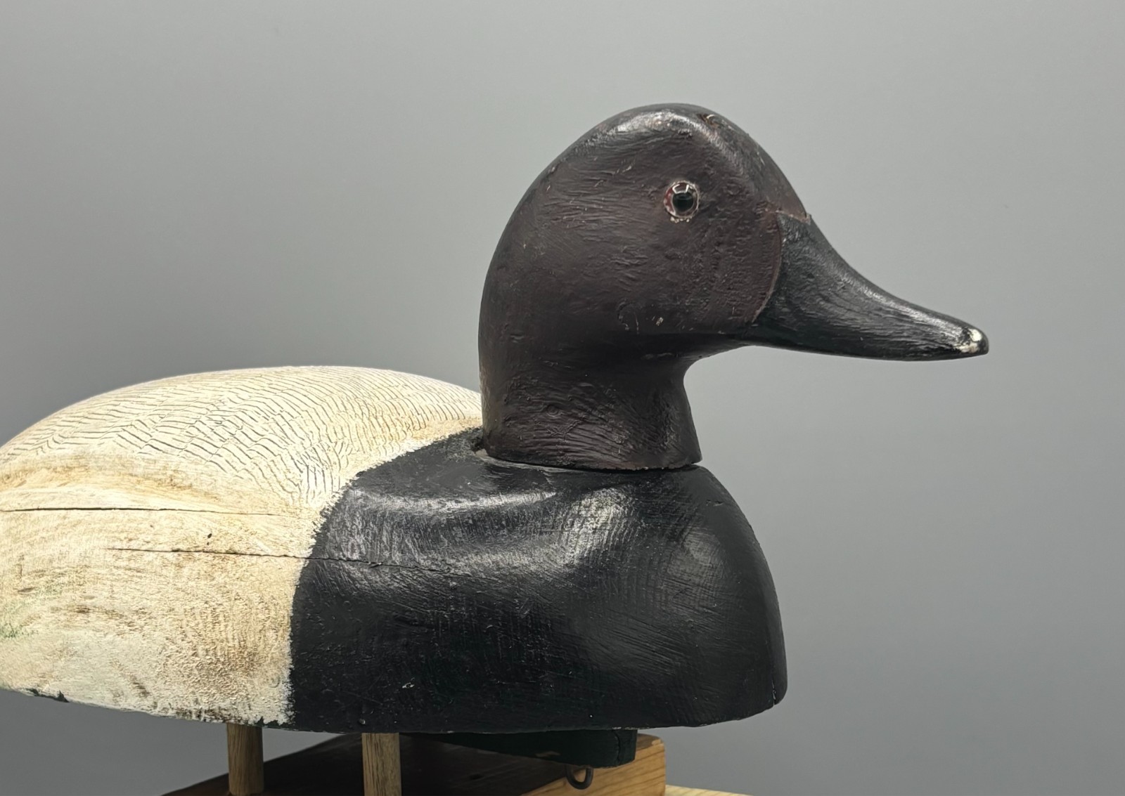 ***UNUSUAL*** CANVASBACK DRAKE ***ORIGINAL PAINT & HEAD TURNING MECHANISM/KEEL*