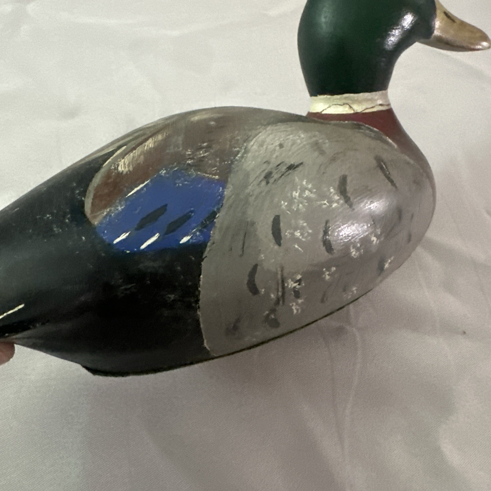 Vtg Mason Standard Grade Mallard Drake Duck Decoy Dry Original Paint