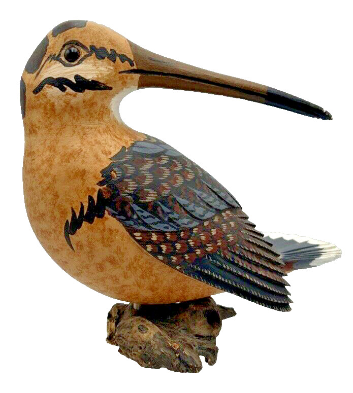 Ross Shourds Signed and Numbered Hand Carved Bird With Wood Base #’d 5/25