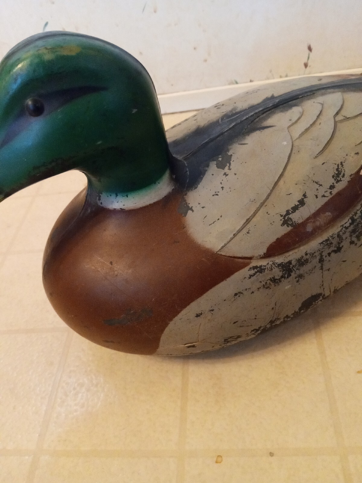 Vintage Victor Duck Decoy D-9 Plastic Woodstream Co. Rare Very Decent Condition