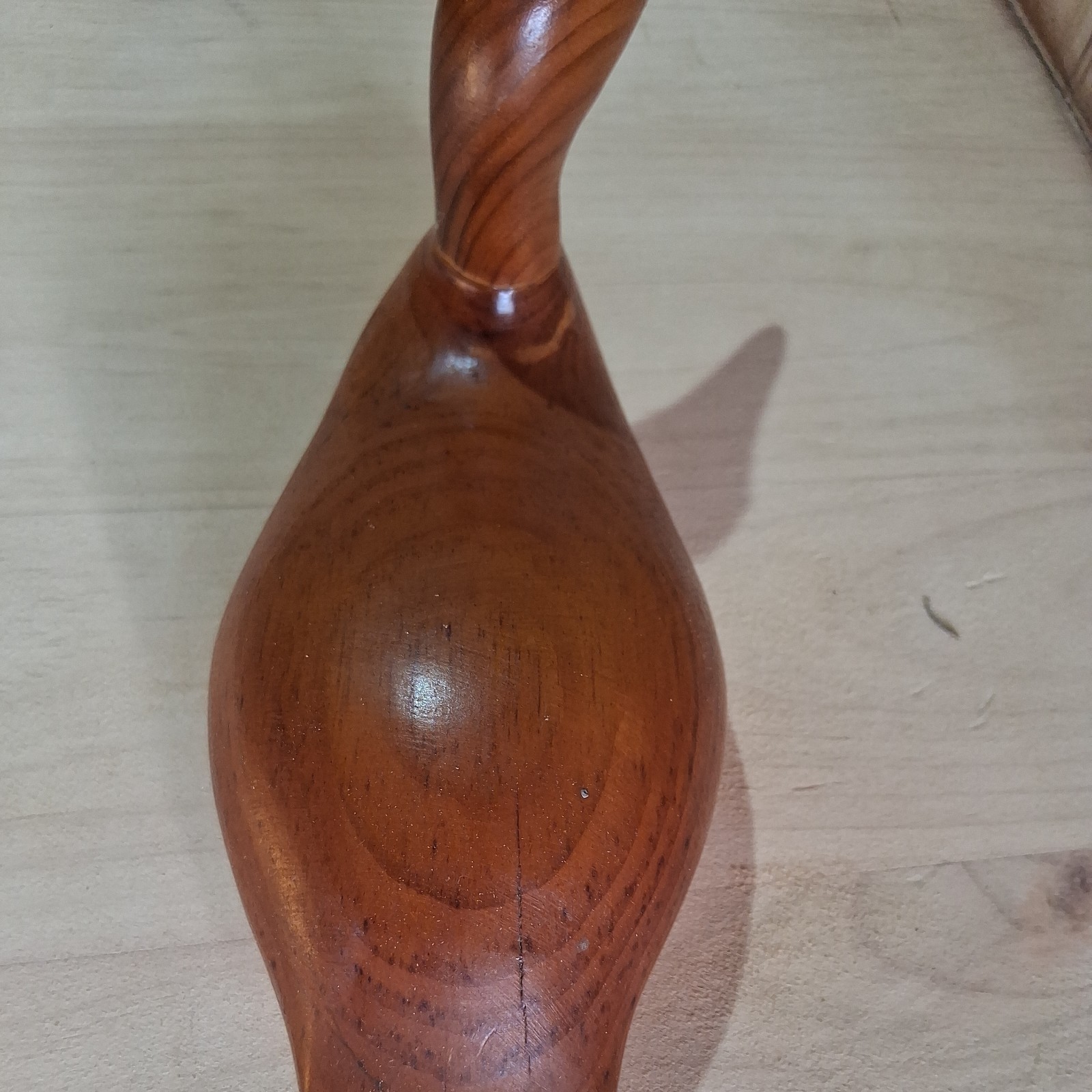 Vintage Hand Carved Wood Duck Display Decoy 9”