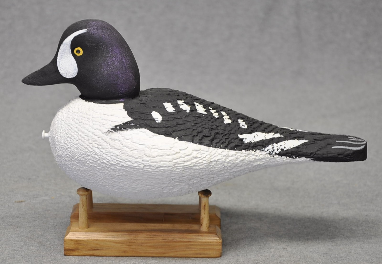 East Coast style BARROWS GOLDENEYE duck decoy CARVED PAINTED EYES WMW “AC”