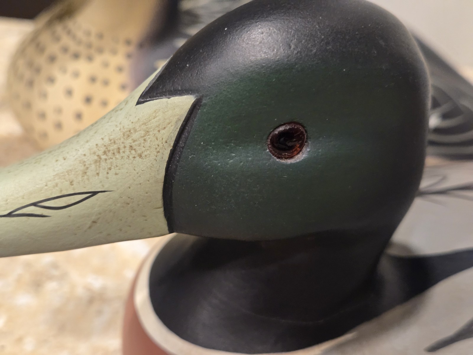 Vintage Boyds Classic Mallard Drake Duck Decoy Carved Wood SIGNED WEAVER 80-87