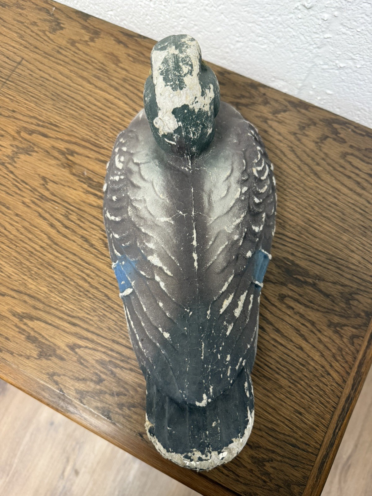 Vintage Victor Tru-Life Animal Trap Co. Paper Mache Mallard Drake Duck Decoy