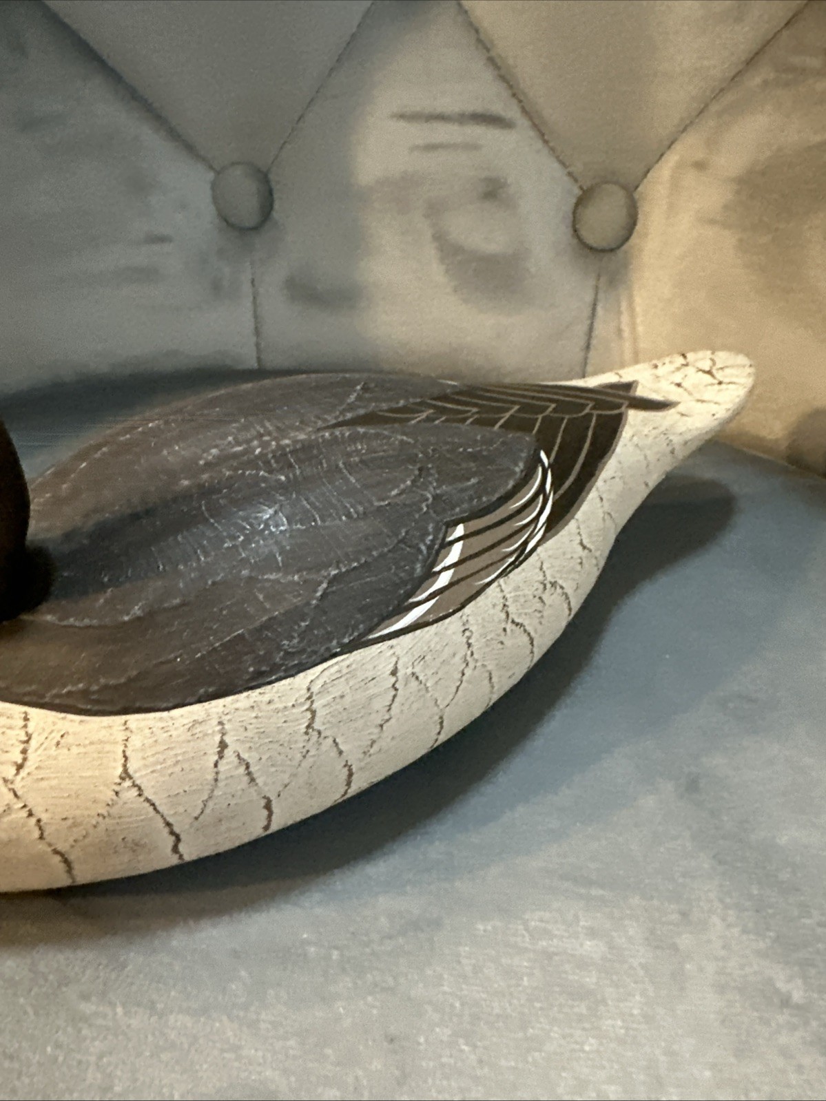 Wildfowler Wood duck decoy Pintail Hen Babylon NY Signed 11” Nice!
