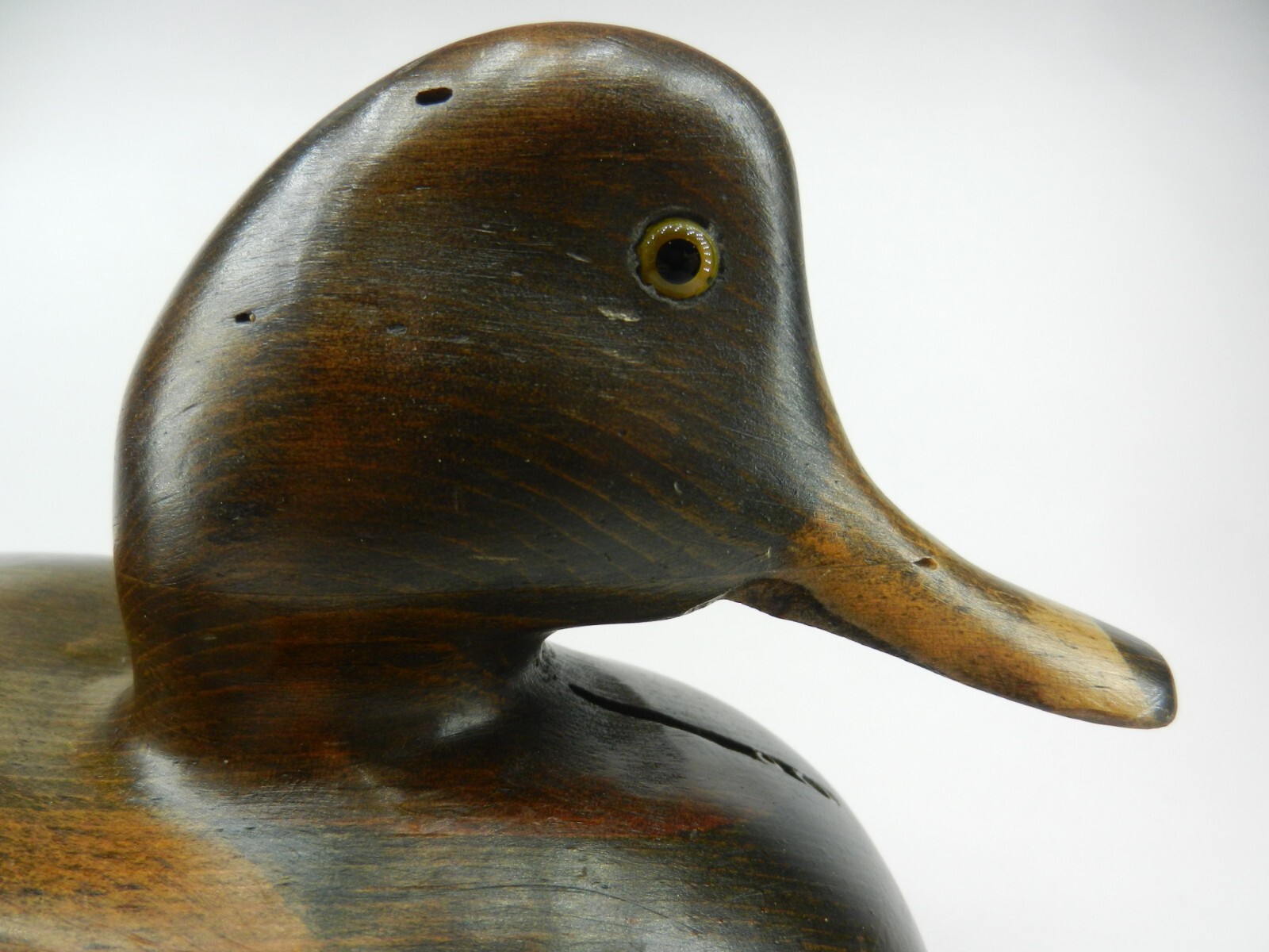 Estate Find Rare 1980’s Tom Taber Carved Wood Decoy Duck Signed – Excellent!!