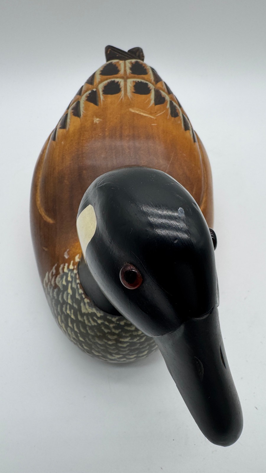 Hand Carved Wood Canada Goose Duck Decoy