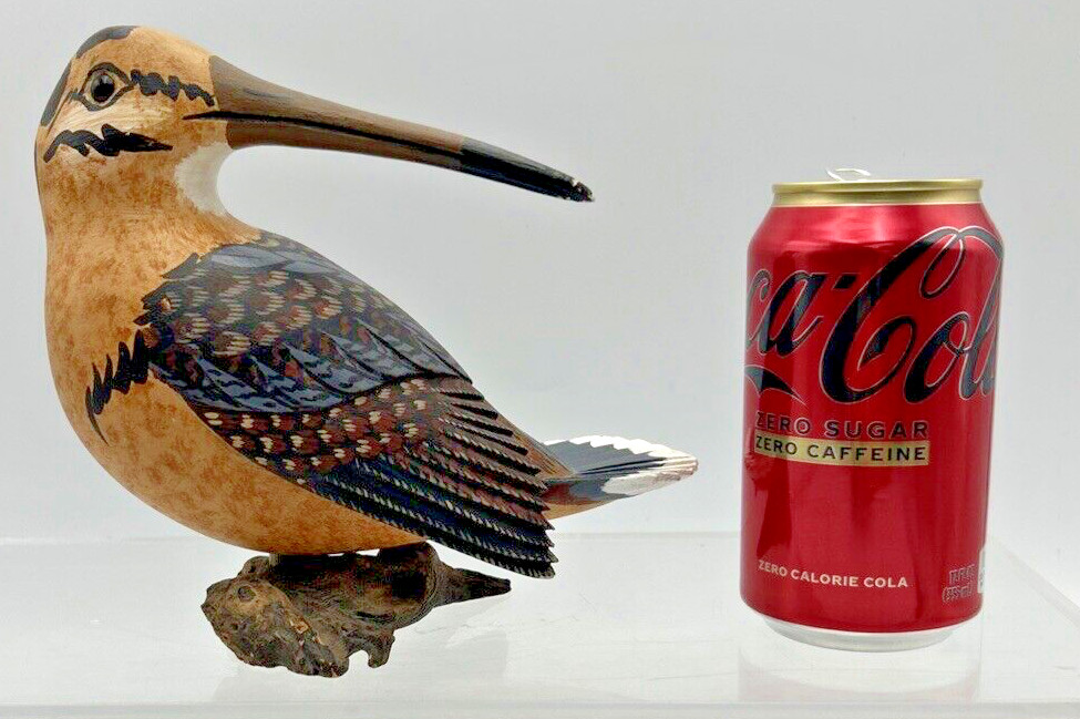 Ross Shourds Signed and Numbered Hand Carved Bird With Wood Base #’d 5/25