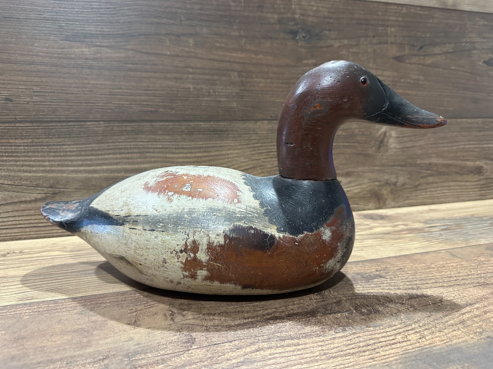 Antique Vintage Wood Duck Decoy **MASON** Canvasback Drake — CHESAPEAKE BAY