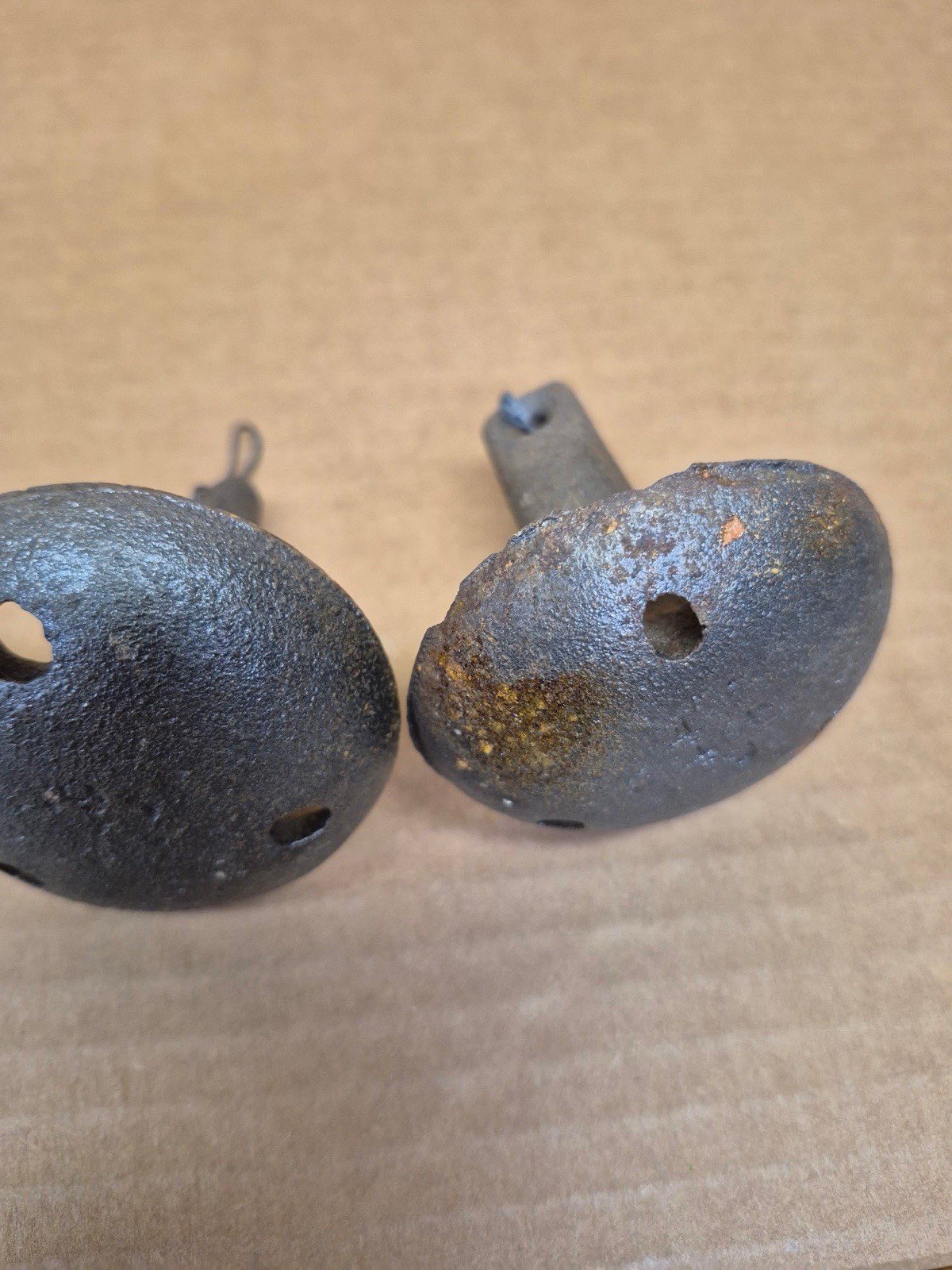 4 Vintage Duck Decoy Mushroom Anchor Cast Iron 8 OZ Decor
