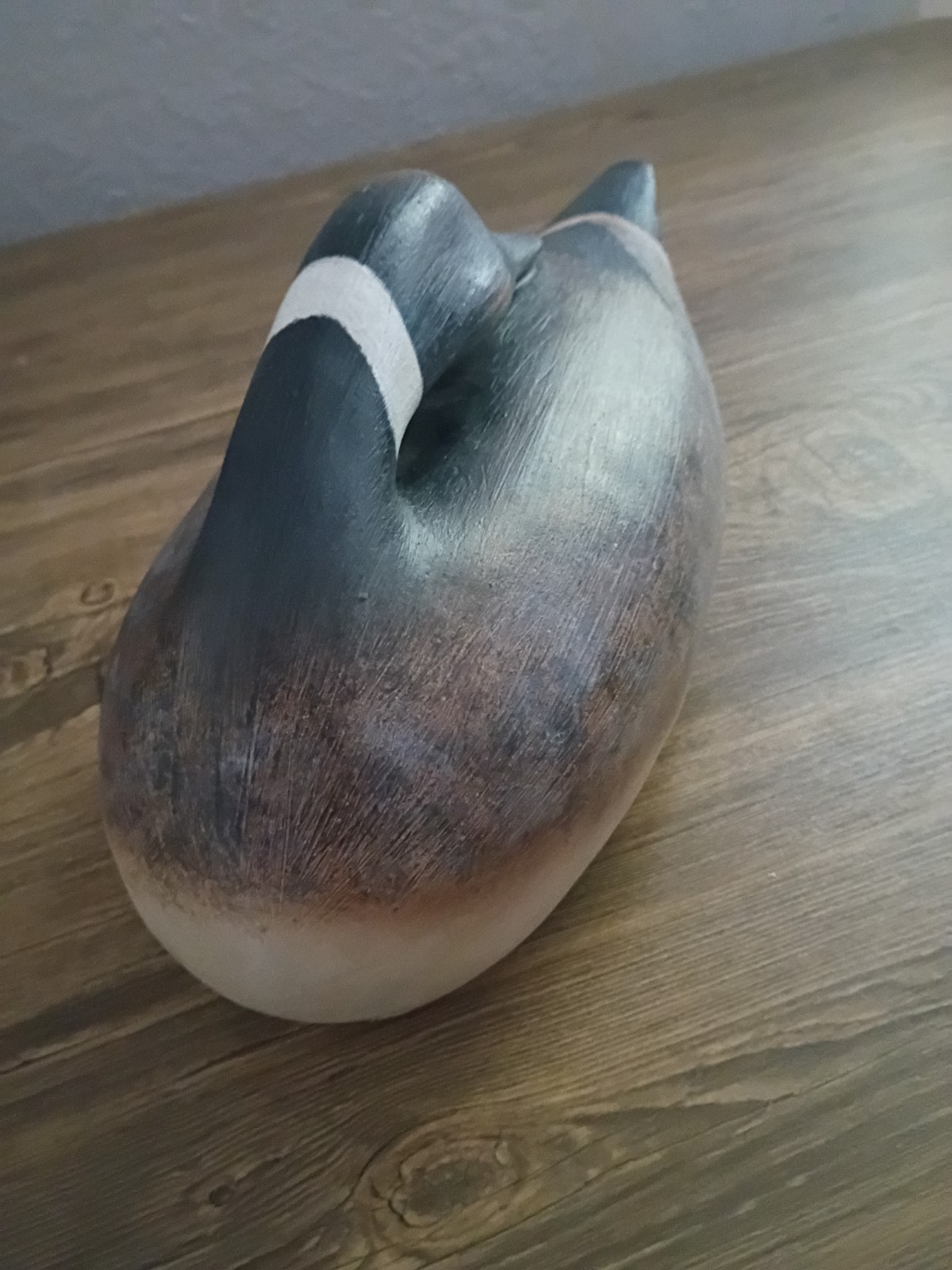 Vintage goose Decoy Figurine 12″ Faux Carved Wood Resin Country Home Decor