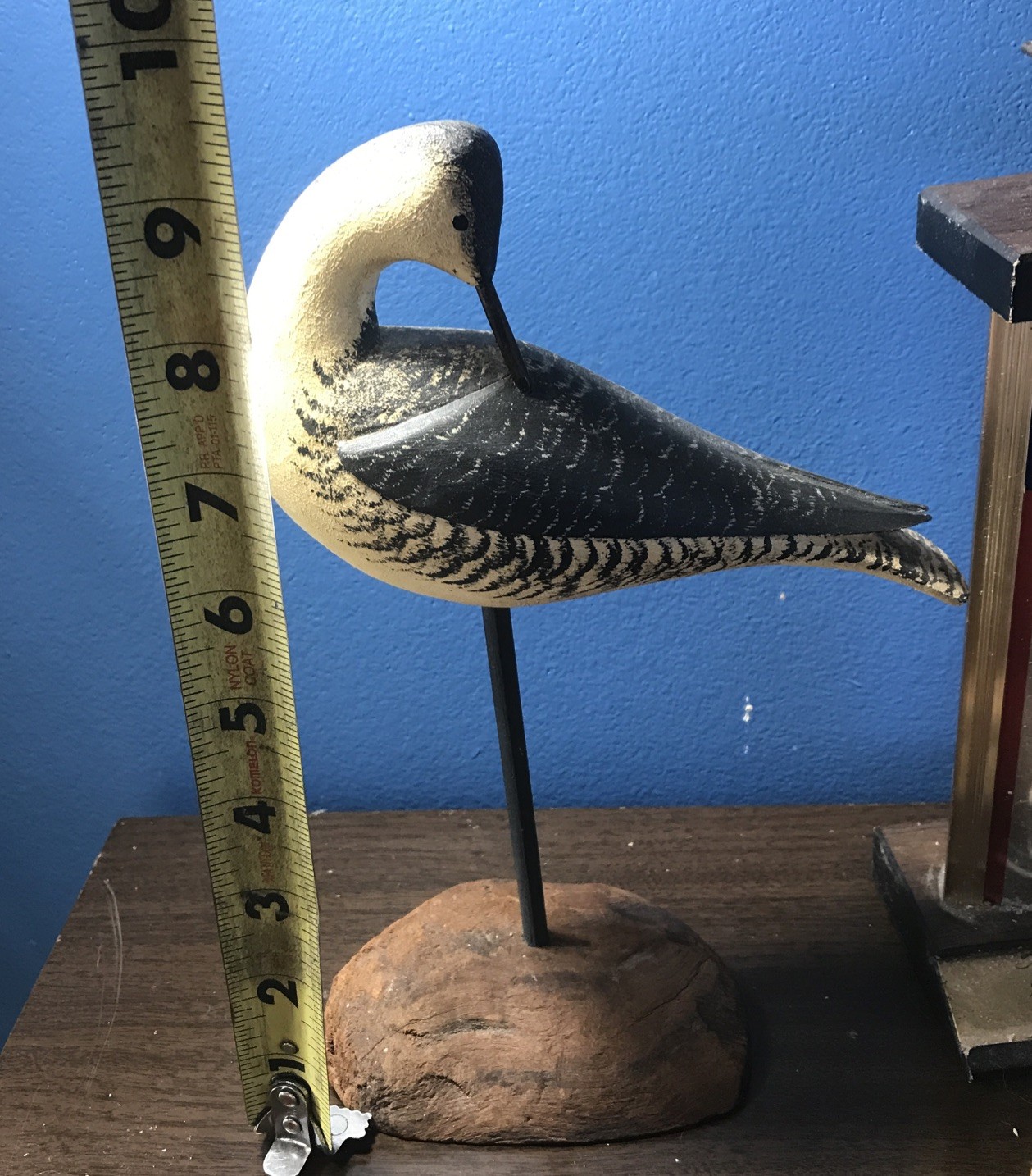 Shorebird Decoy Carving Fence Post Art David Personius