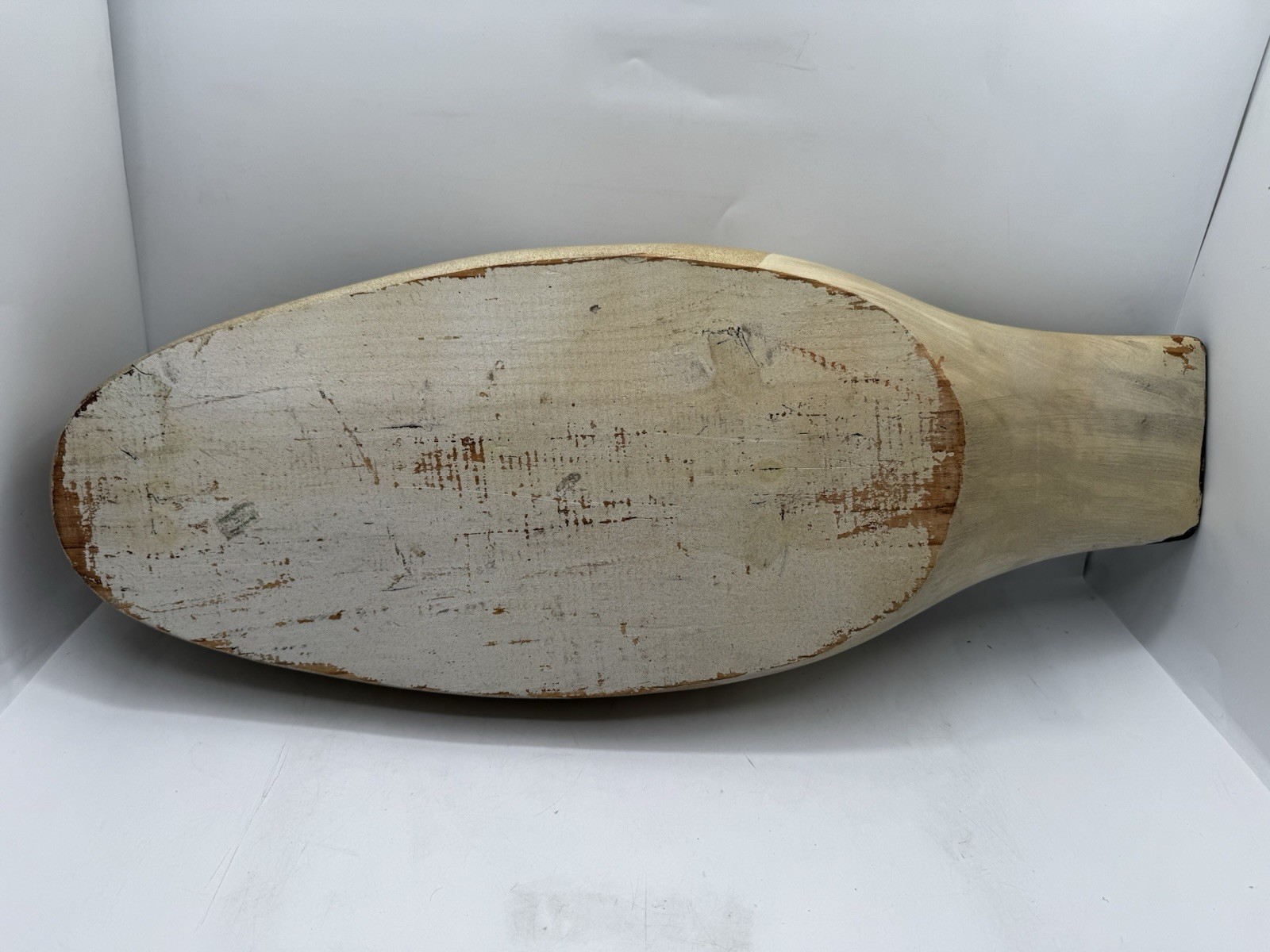 Vintage Large Hand Carved Canada Goose Wood Decoy Removable Head Folk Art 24”.