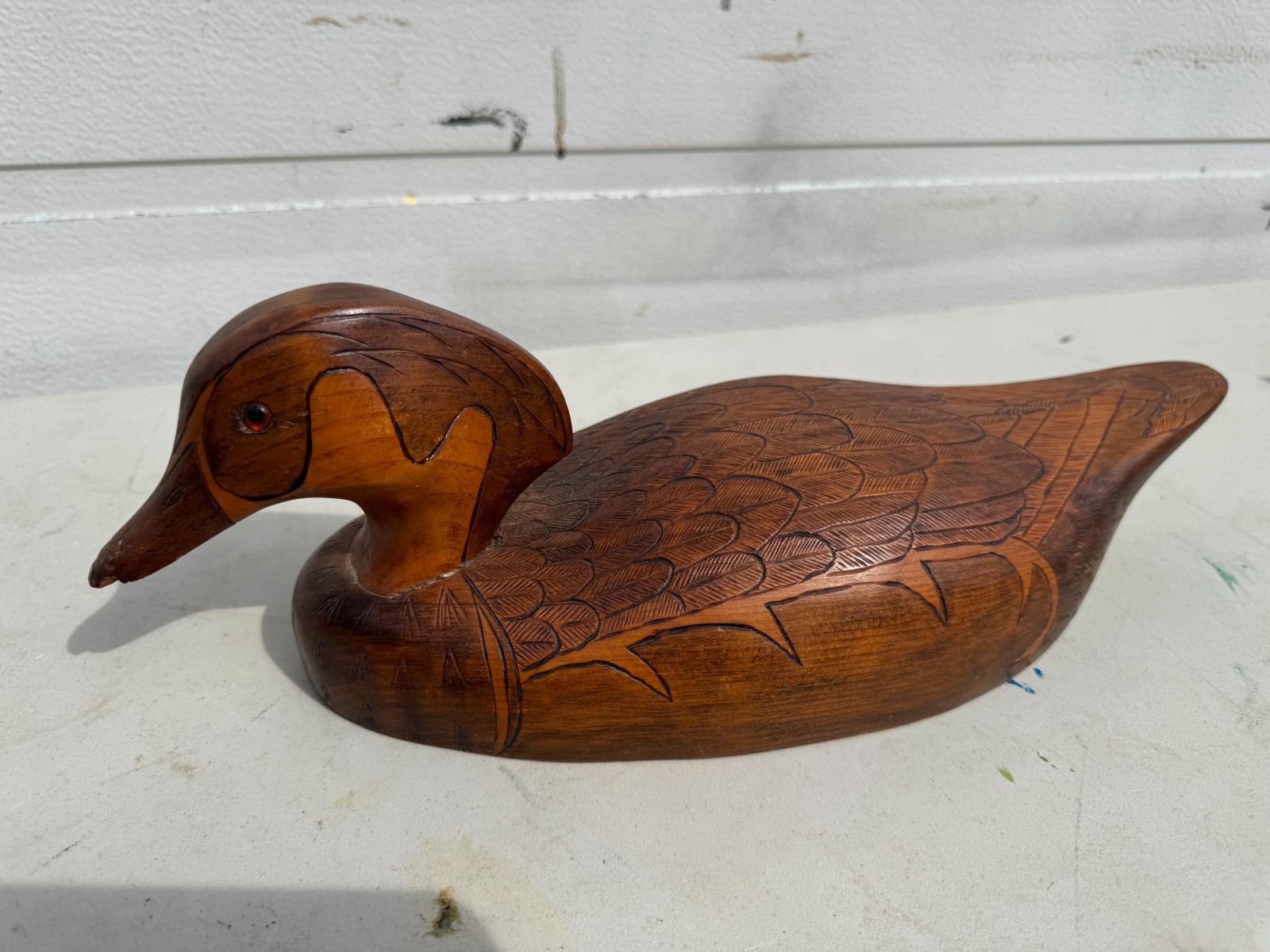 Hand carved Decoy by Lyn Jones 1975