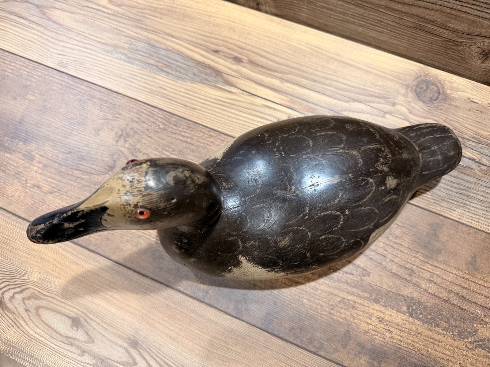Antique Vintage Wood Duck Decoy **MASON** Canvasback Hen — SENECA LAKE