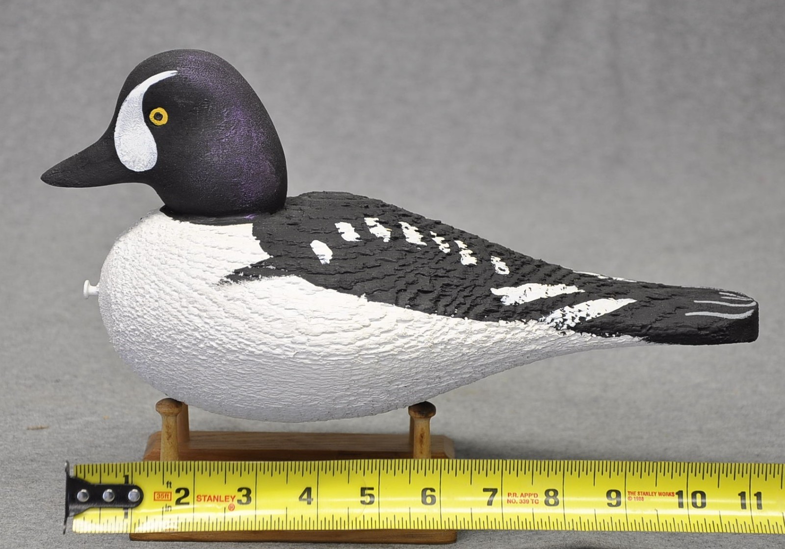 East Coast style BARROWS GOLDENEYE duck decoy CARVED PAINTED EYES WMW “AC”