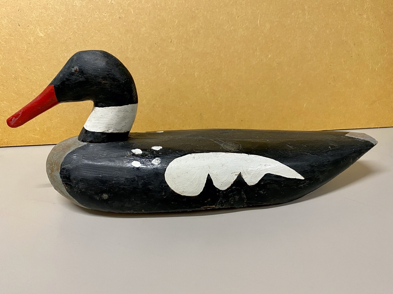Excellent Pair of Red Breasted Merganser Duck Decoys,Canadian likely Nova Scotia